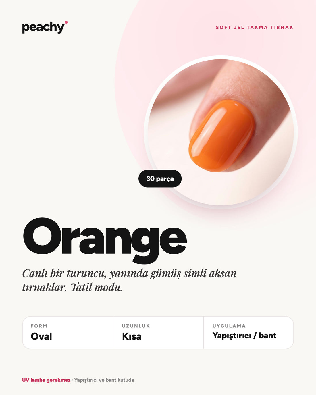 Orange · Oval · Kısa · bilgi kartı · temsili görsel (AI)