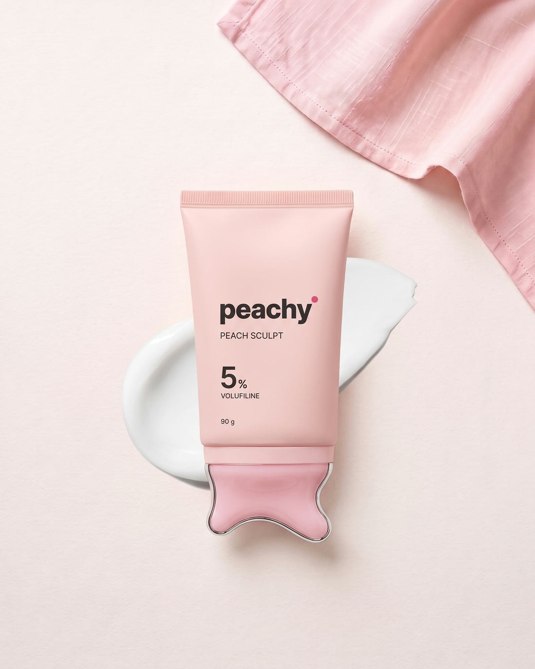 Peach Sculpt gua sha boyun kremi · üstten görünüm