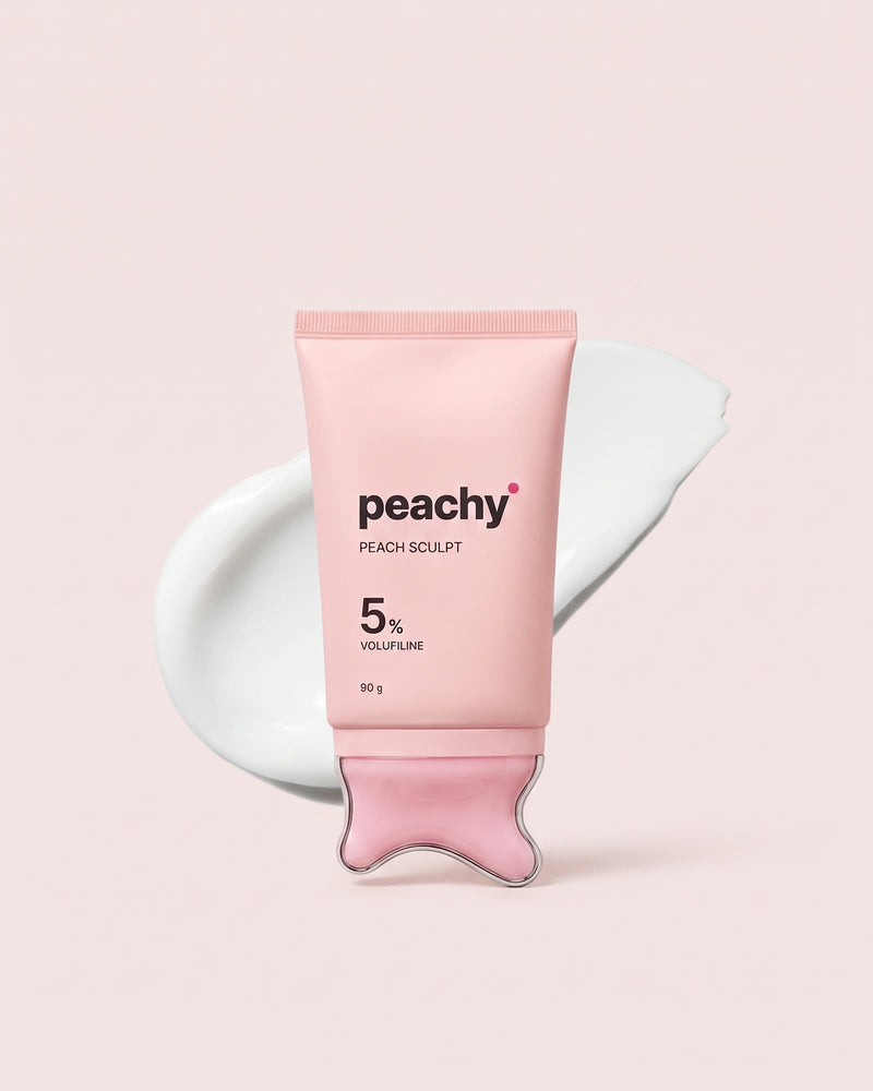 Peach Sculpt gua sha boyun kremi · paket · stüdyo